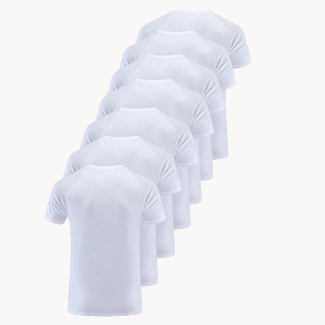 Alice | Pack de 10 t-shirts blancs actifs à manches courtes