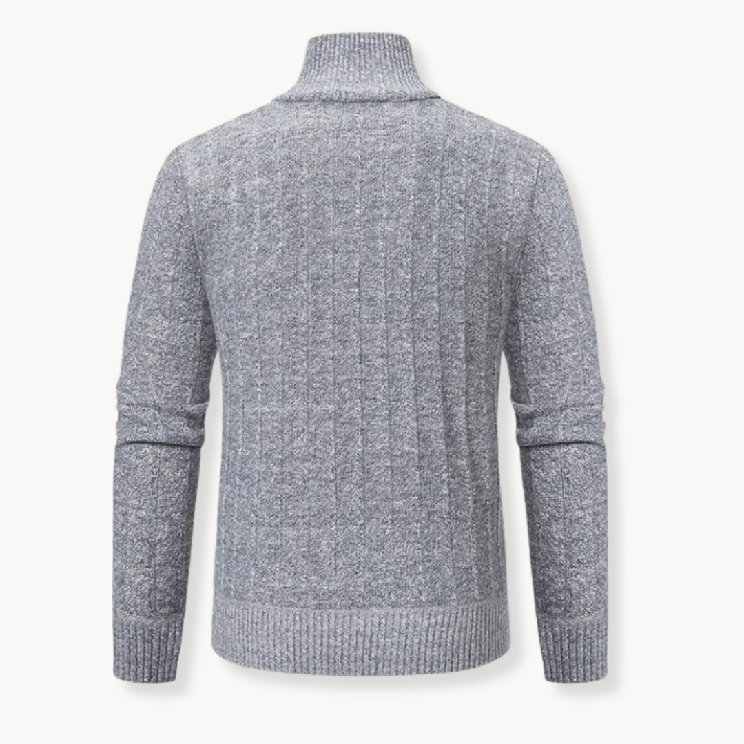 Kollin | Pull-over classique en tricot avec fermeture éclair en quart de tour